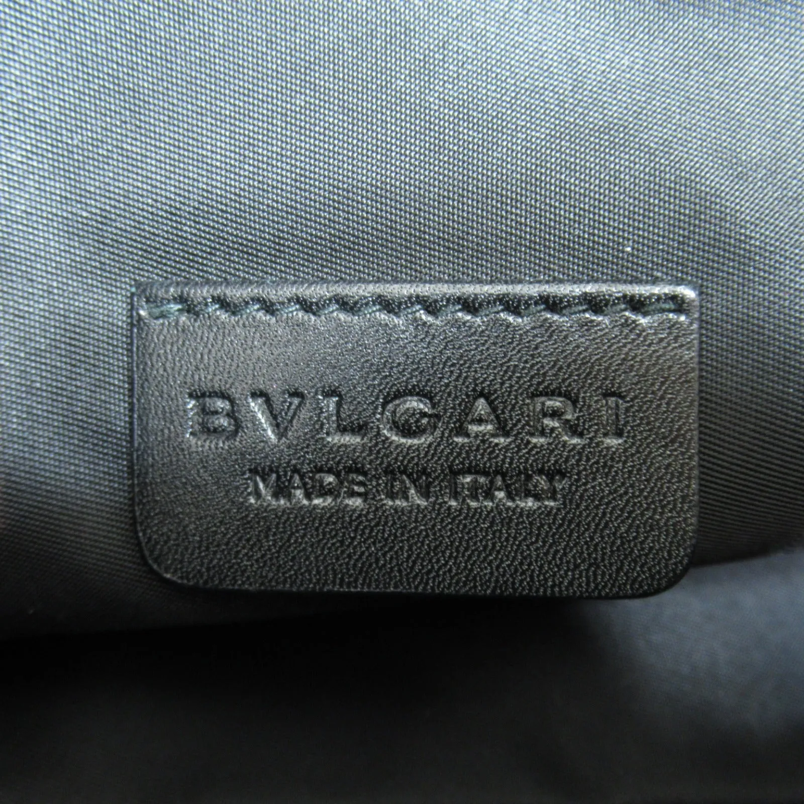 Bvlgari Brown PVC Coated Canvas Pouch