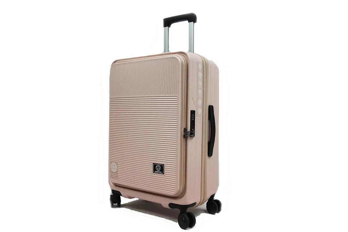 Cabriolet Polycarbonate Expandable Anti-theft Luggage with Recessed TSA Lock