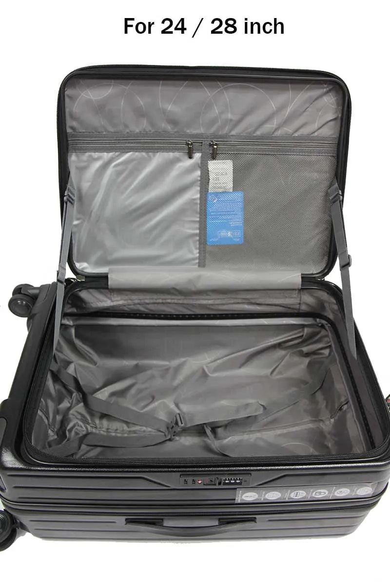 Cabriolet Polycarbonate Expandable Anti-theft Luggage with Recessed TSA Lock