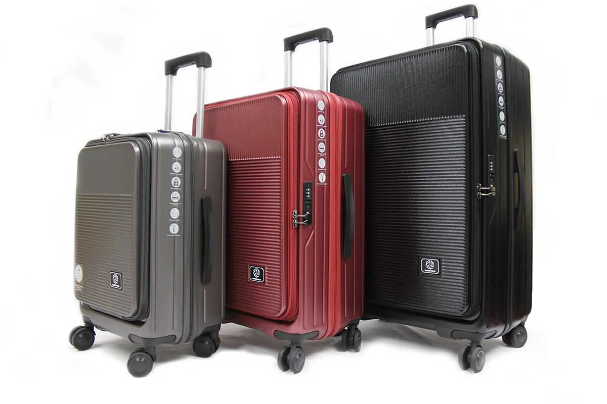 Cabriolet Polycarbonate Expandable Anti-theft Luggage with Recessed TSA Lock