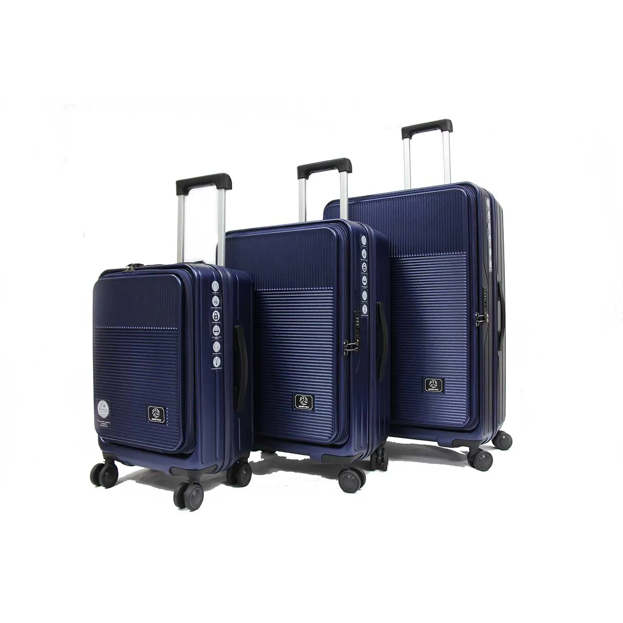 Cabriolet Polycarbonate Expandable Anti-theft Luggage with Recessed TSA Lock