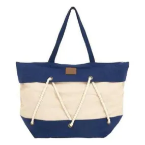 Canvas Sailor Tote Bag with Rope Detail