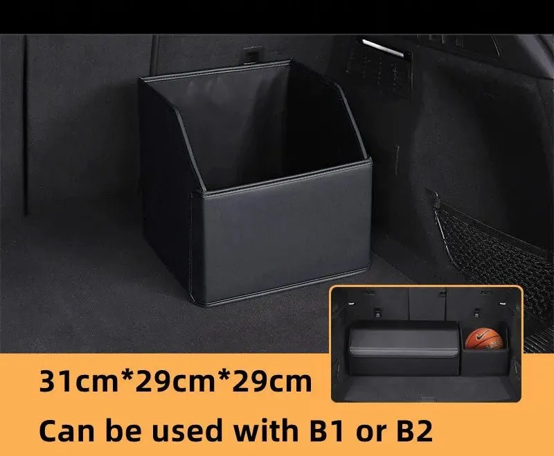 Car Trunk Organizer – Transform Your Vehicle with This Stylish Multi-Functional Leather Storage Bag for Effortless Tidying and Tool Management