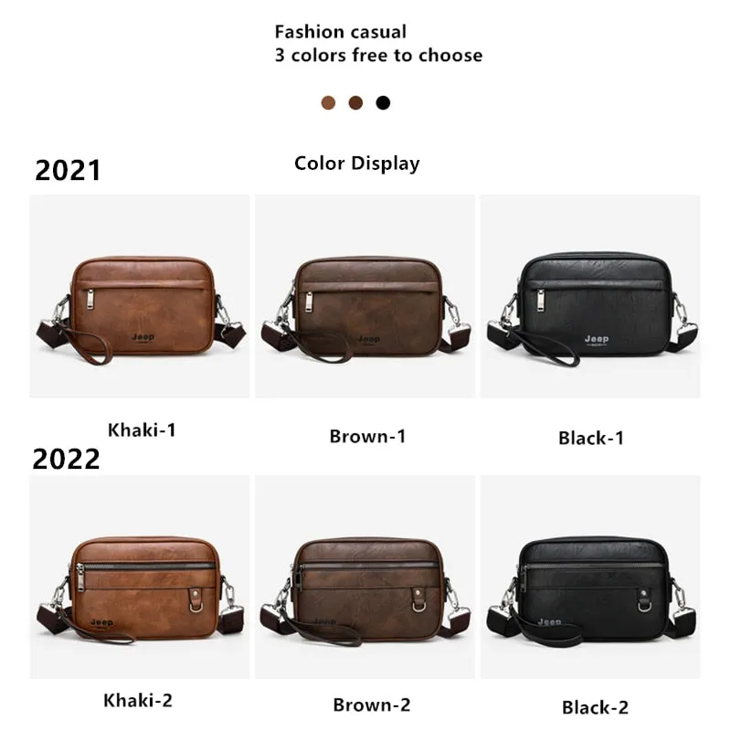 Casual Letter Crossbody Bags for Men PU Shoulder Bag Small Men's Bolsas Fashion Messenger Bag for 9.7" iPad