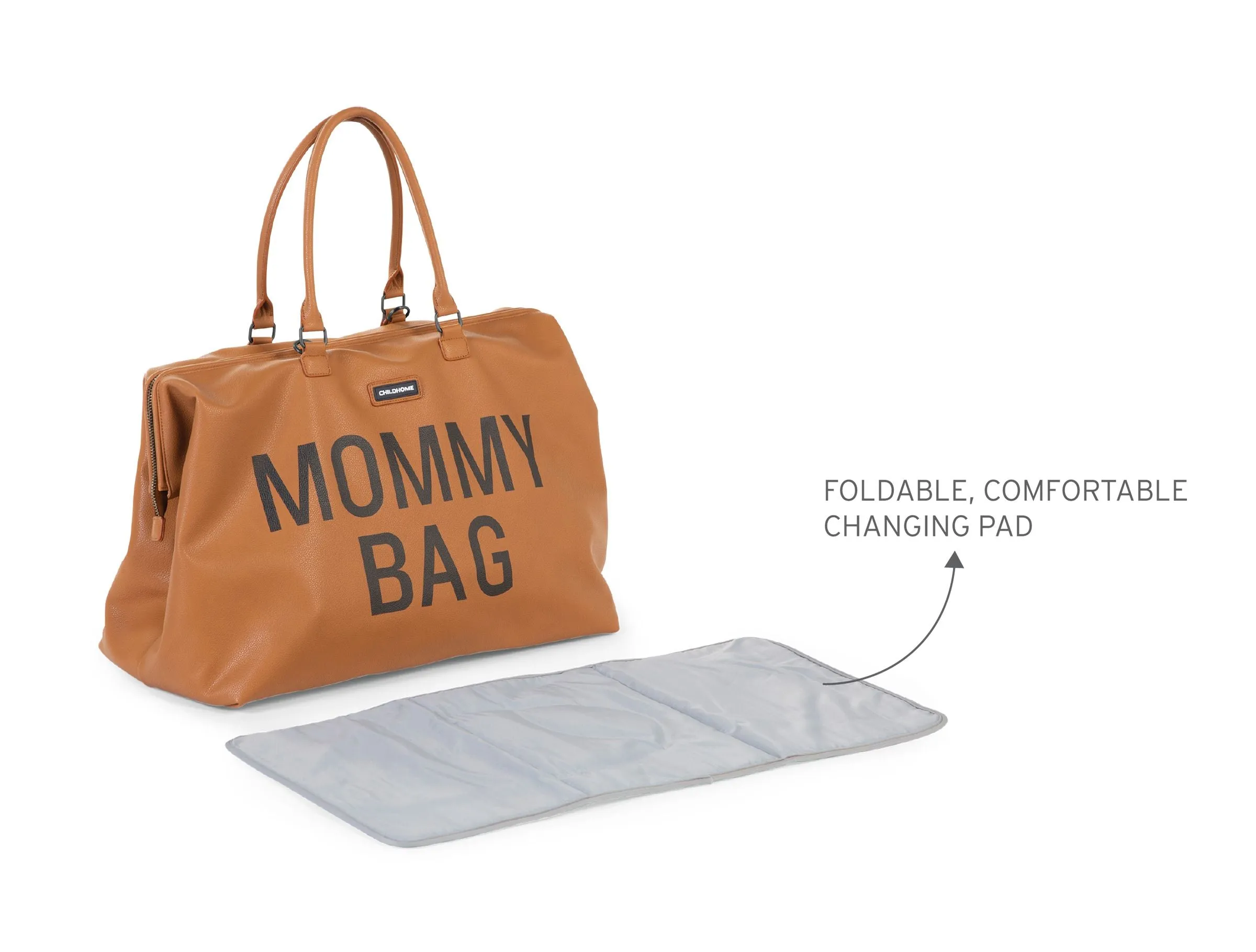 CHILDHOME MOMMY BAG LEATHER LOOK BROWN