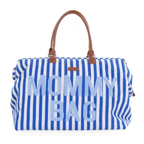 Childhome Weekendtas Mommy Bag Verzorgingstas | Stripes Electric Blue / Light Blue