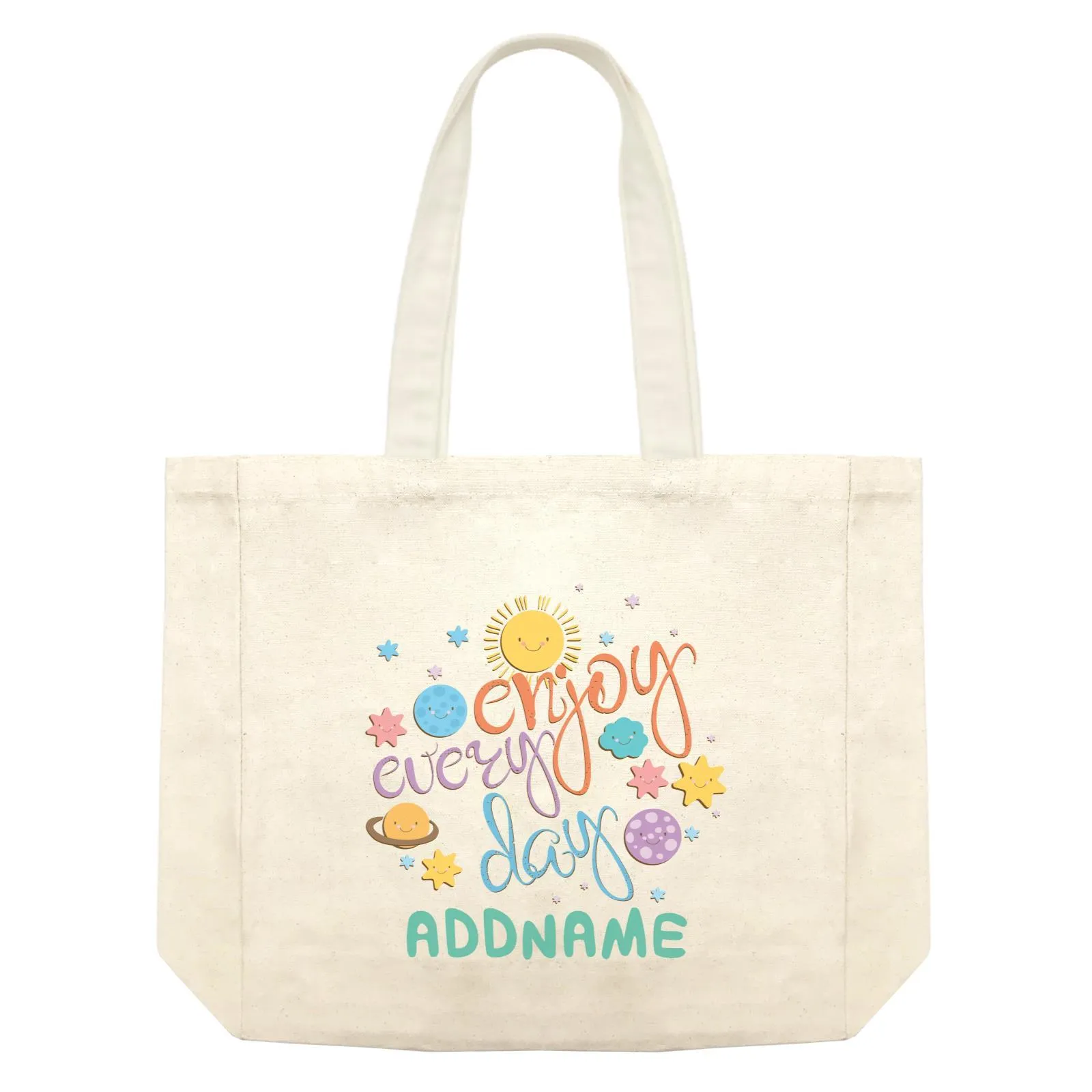 Children's Day Gift Series Enjoy Every Day Space Addname Shopping Bag