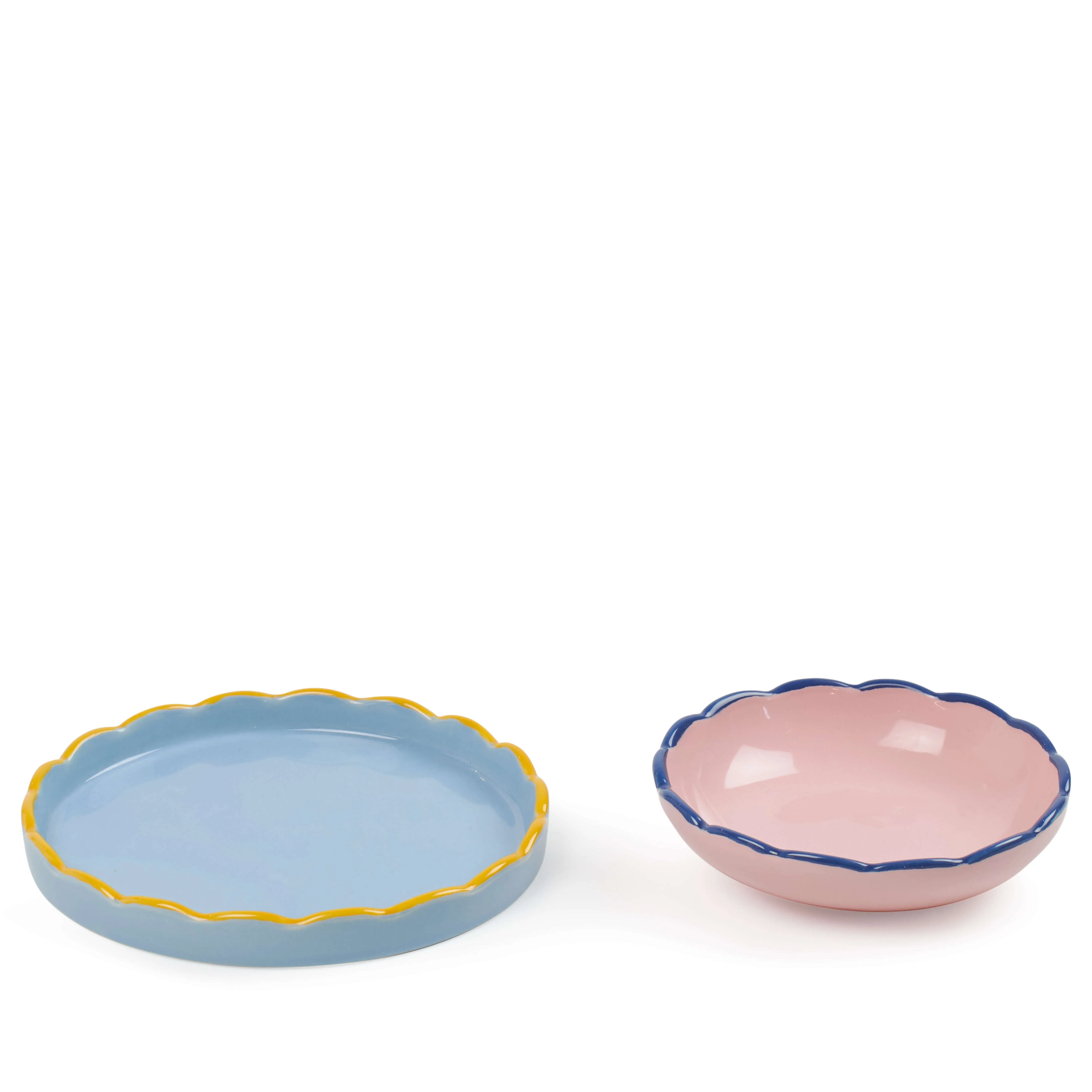 Cleo Trinket Dish - 2 Piece - Blue