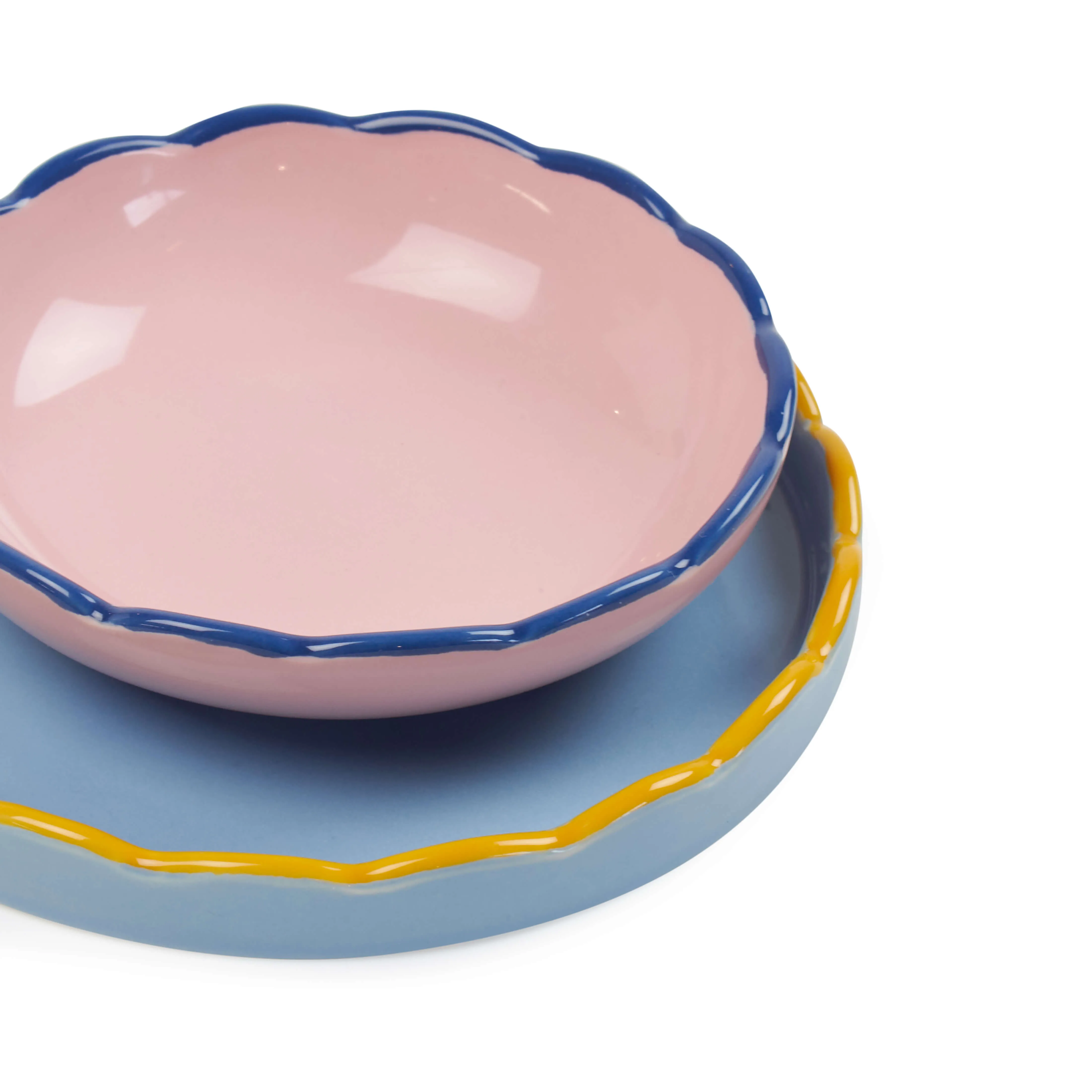 Cleo Trinket Dish - 2 Piece - Blue