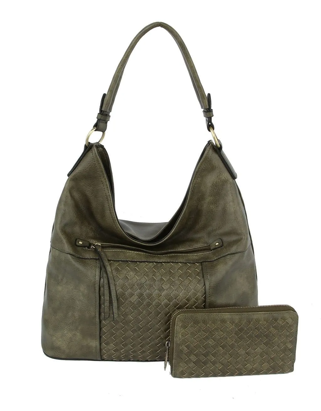 CMS025 Vintage Woven 2-in-1 Shoulder Bag Hobo