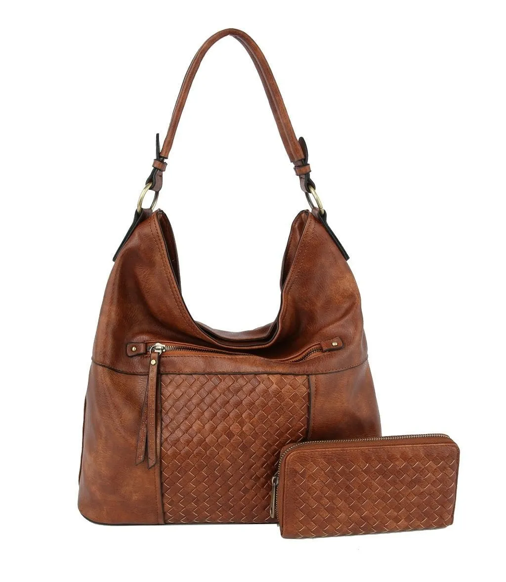 CMS025 Vintage Woven 2-in-1 Shoulder Bag Hobo