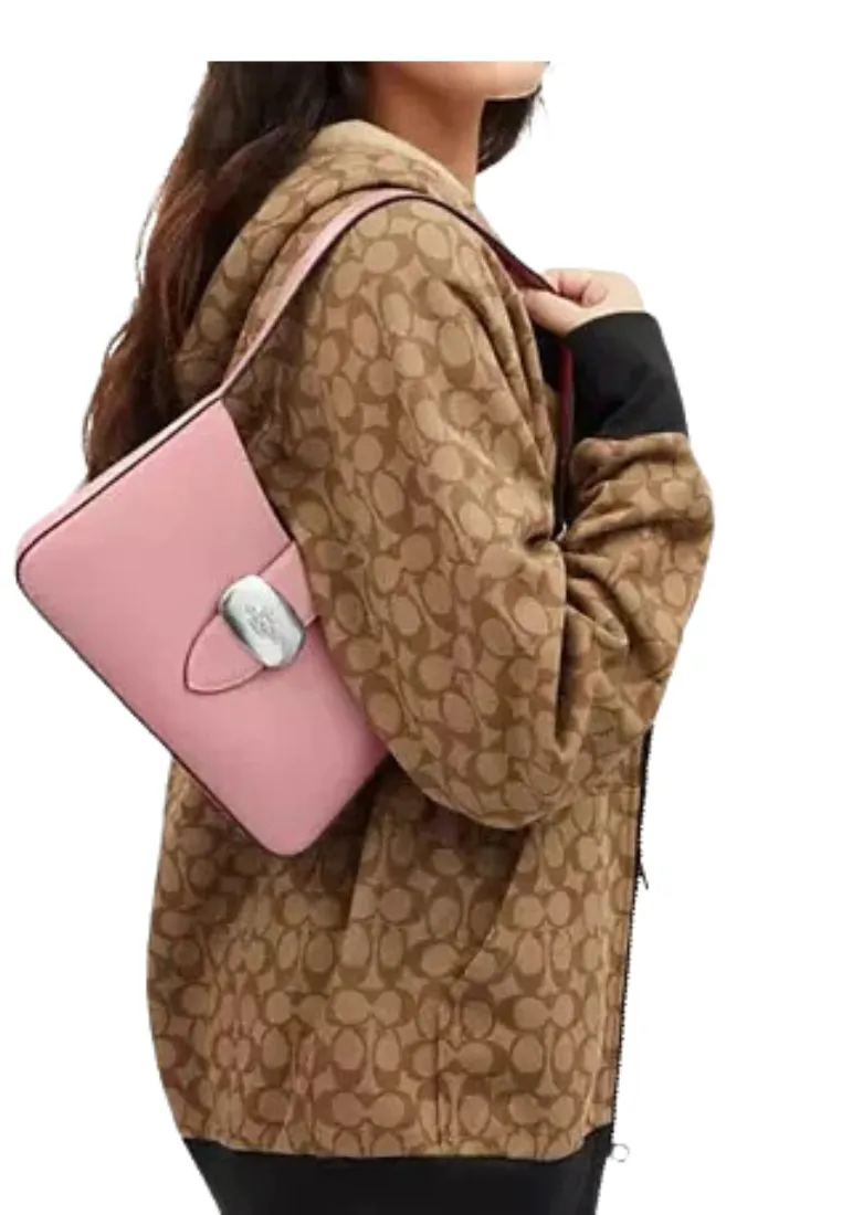 Coach Eliza Shoulder Bag In True Pink CP004