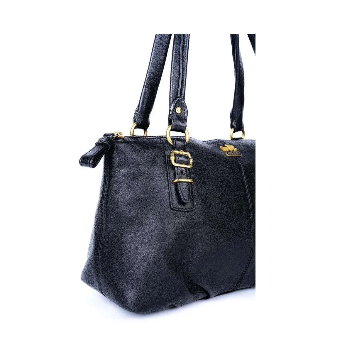 Coach Pebble Tote Bags Leather Black Colour For Women