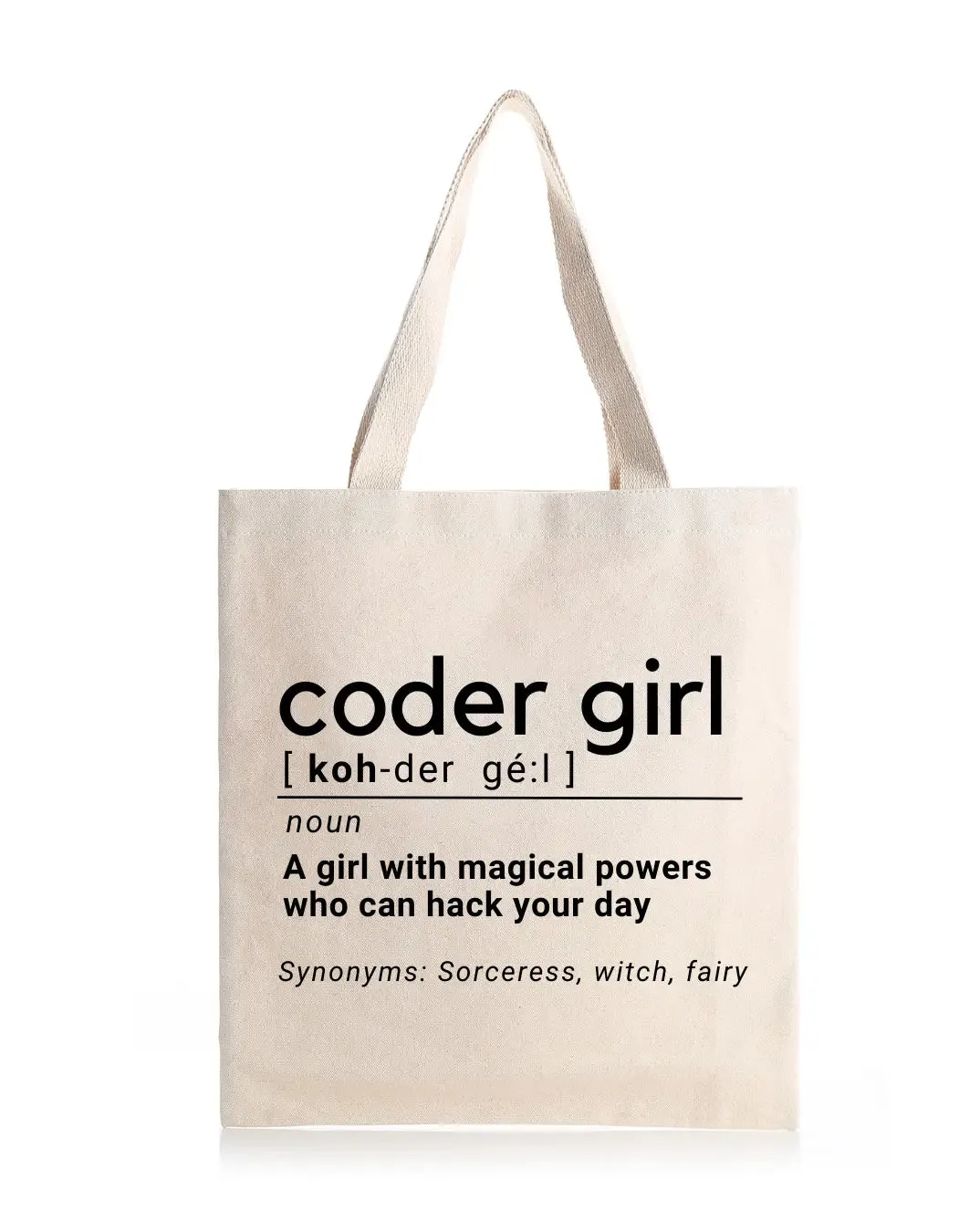 Coder Girl Daily Thaila -  Canvas Reusable Bags