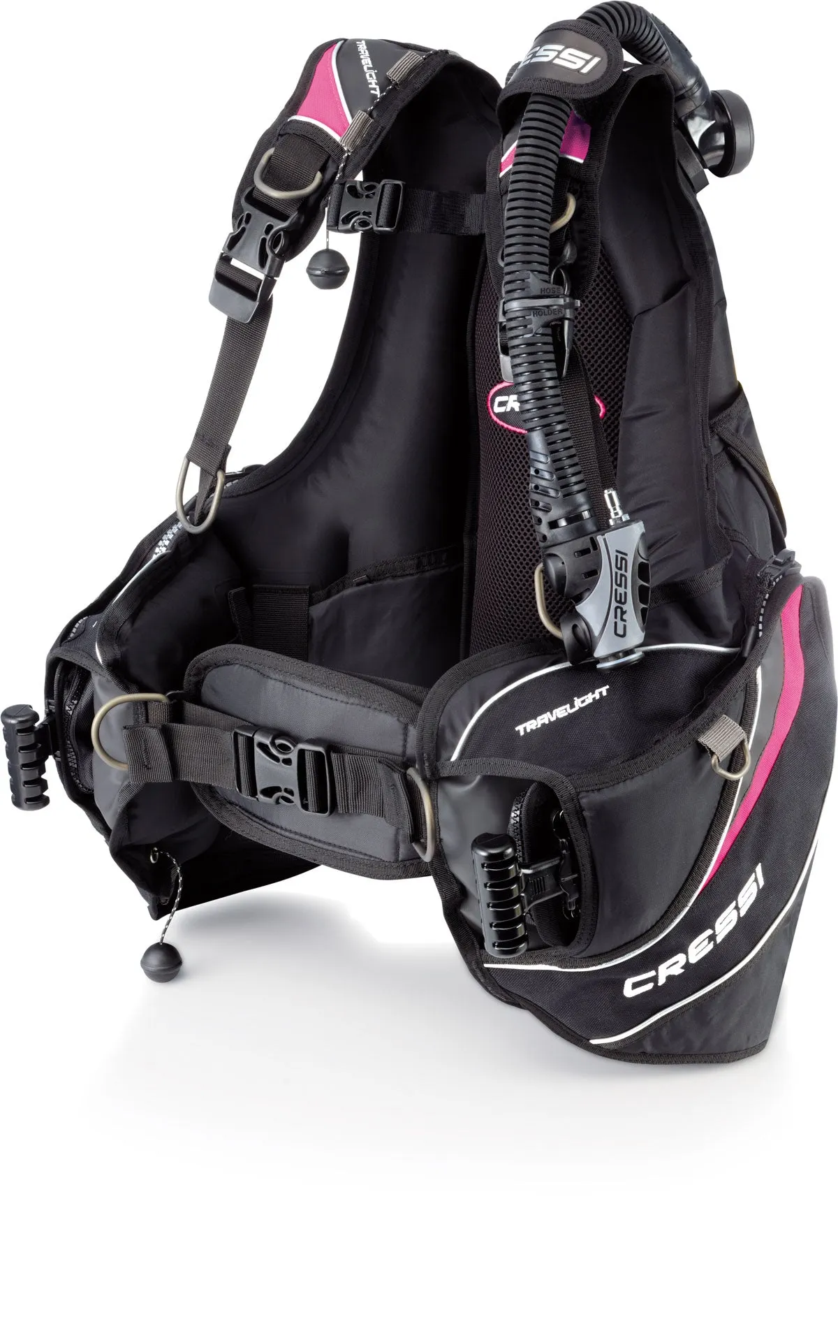 Cressi Travelight 15 LBS Scuba Diving Package Carry On Reg  Dive Computer GupG Reg Bag and Kraken Dive Torch