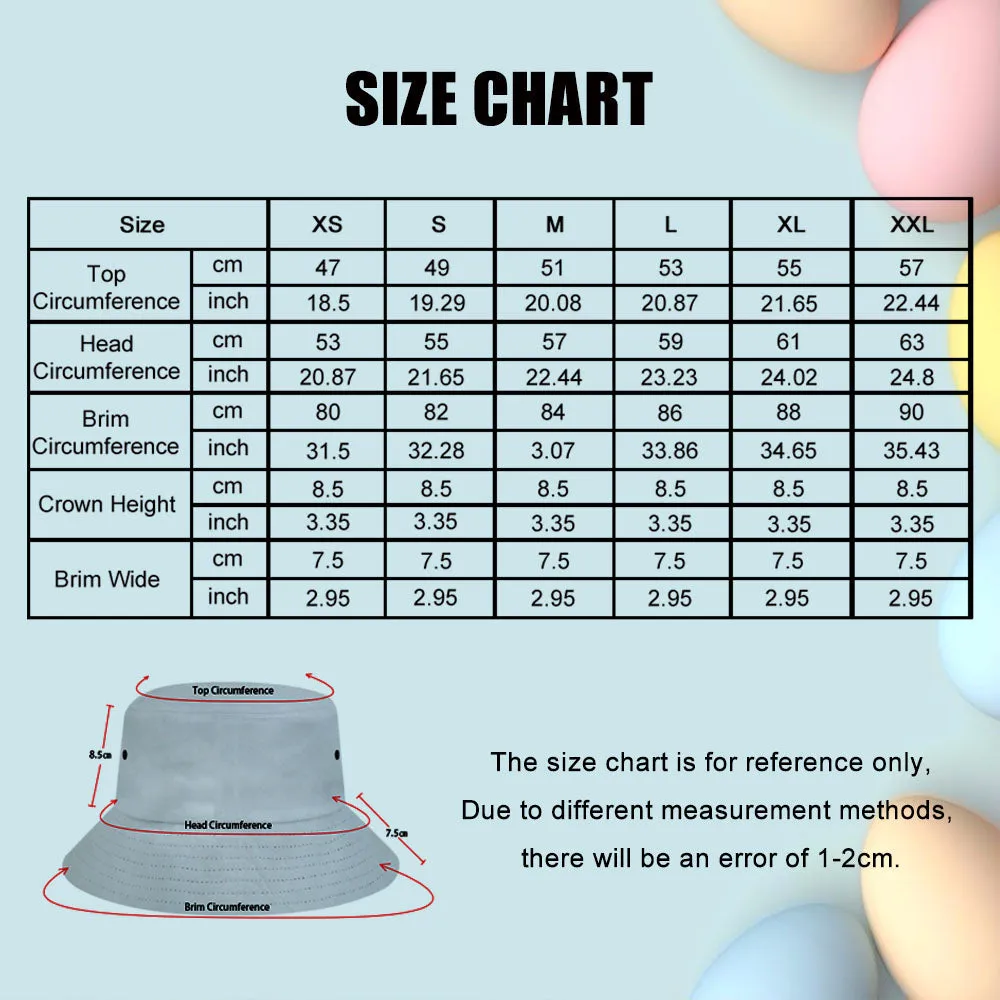 Custom Bucket Hat for Men Women Kids Face Bucket Hat Personalised Wide Brim Outdoor Summer Cap Hiking Beach Sports Hats Hawaiian Style Gift for Lover