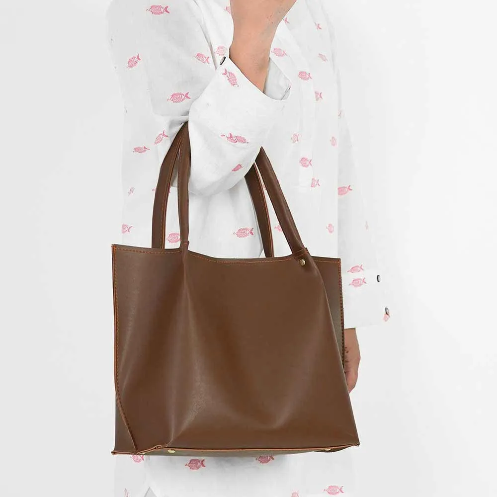 Daily Tote Bag Brown