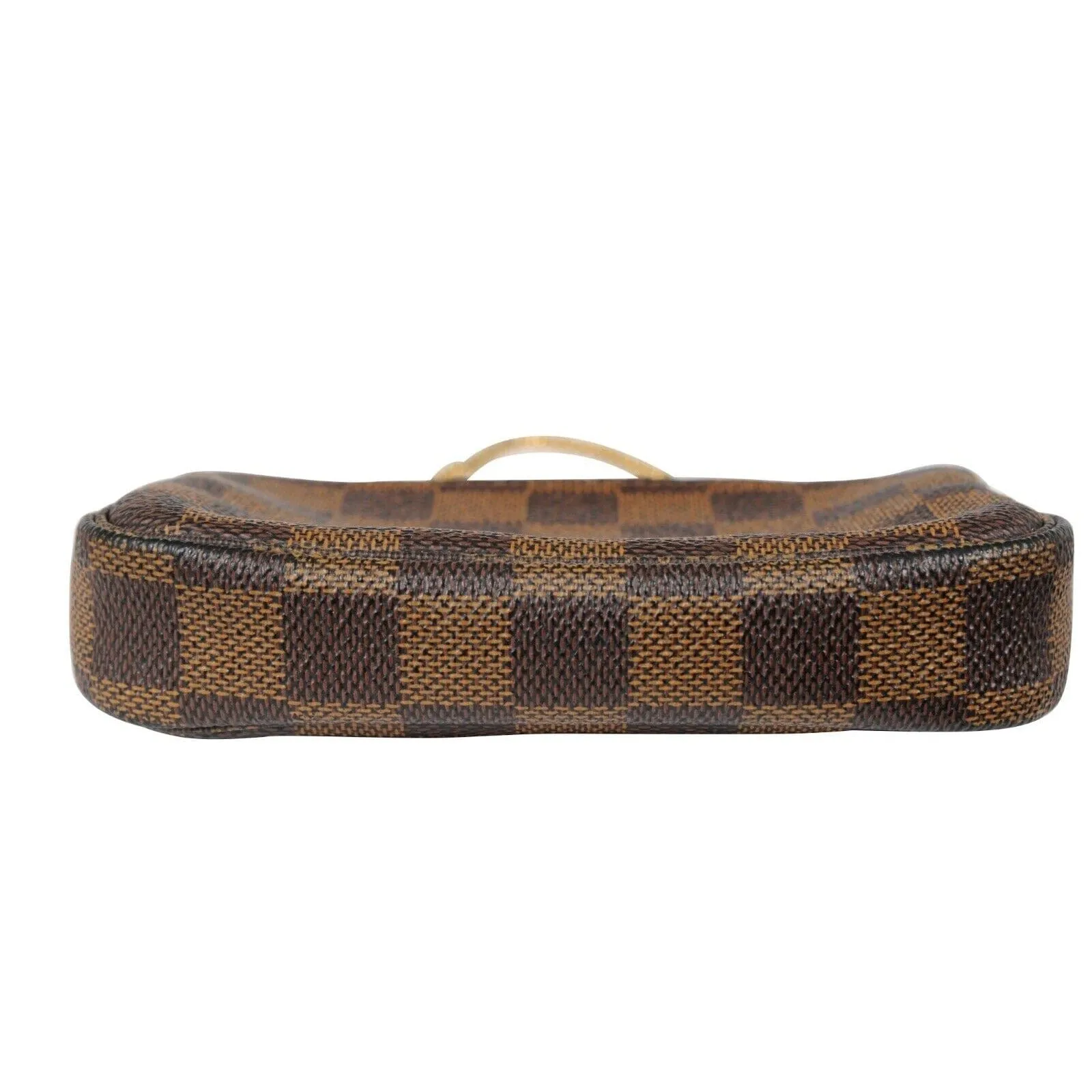 Damier Ebene Mini Pochette Accessories Brown Canvas Clutch