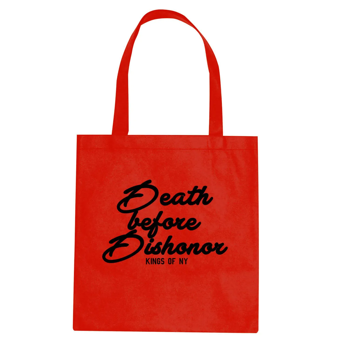 Death Before Dishonor Skulls Tote Bag