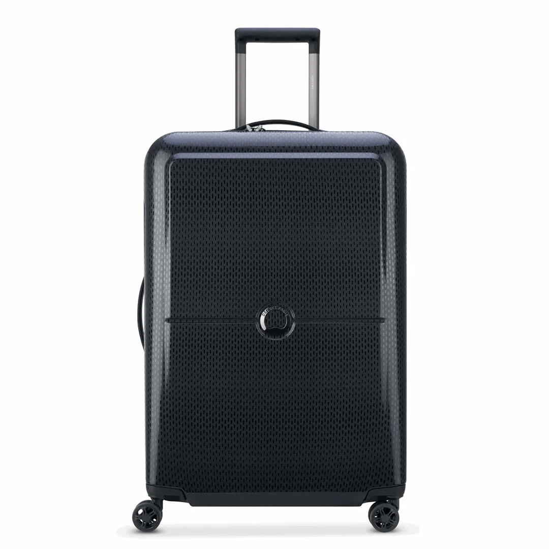 Delsey Suitcase Turenne 70Cm 4 Double Wheels Trolley Case Black