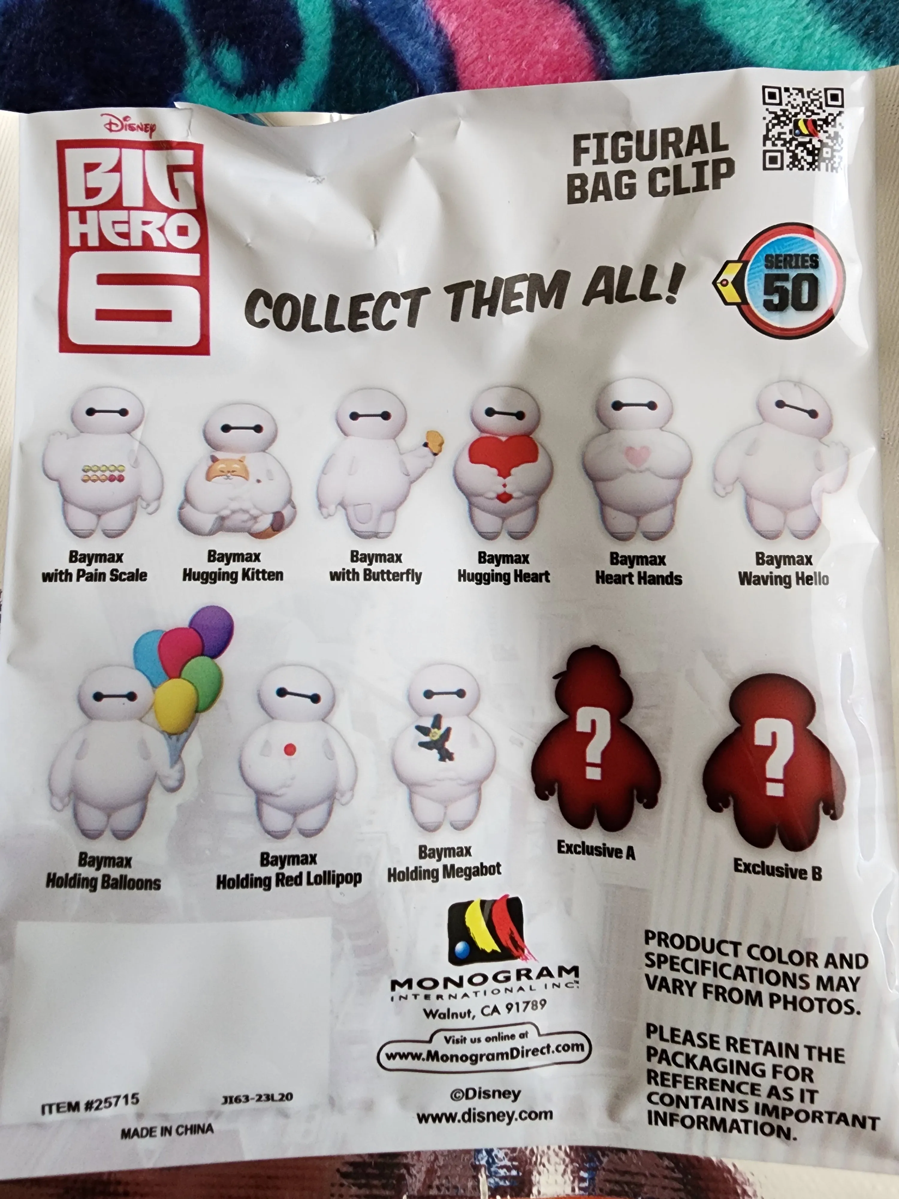 Disney Baymax Exclusive Mystery Bag Clips