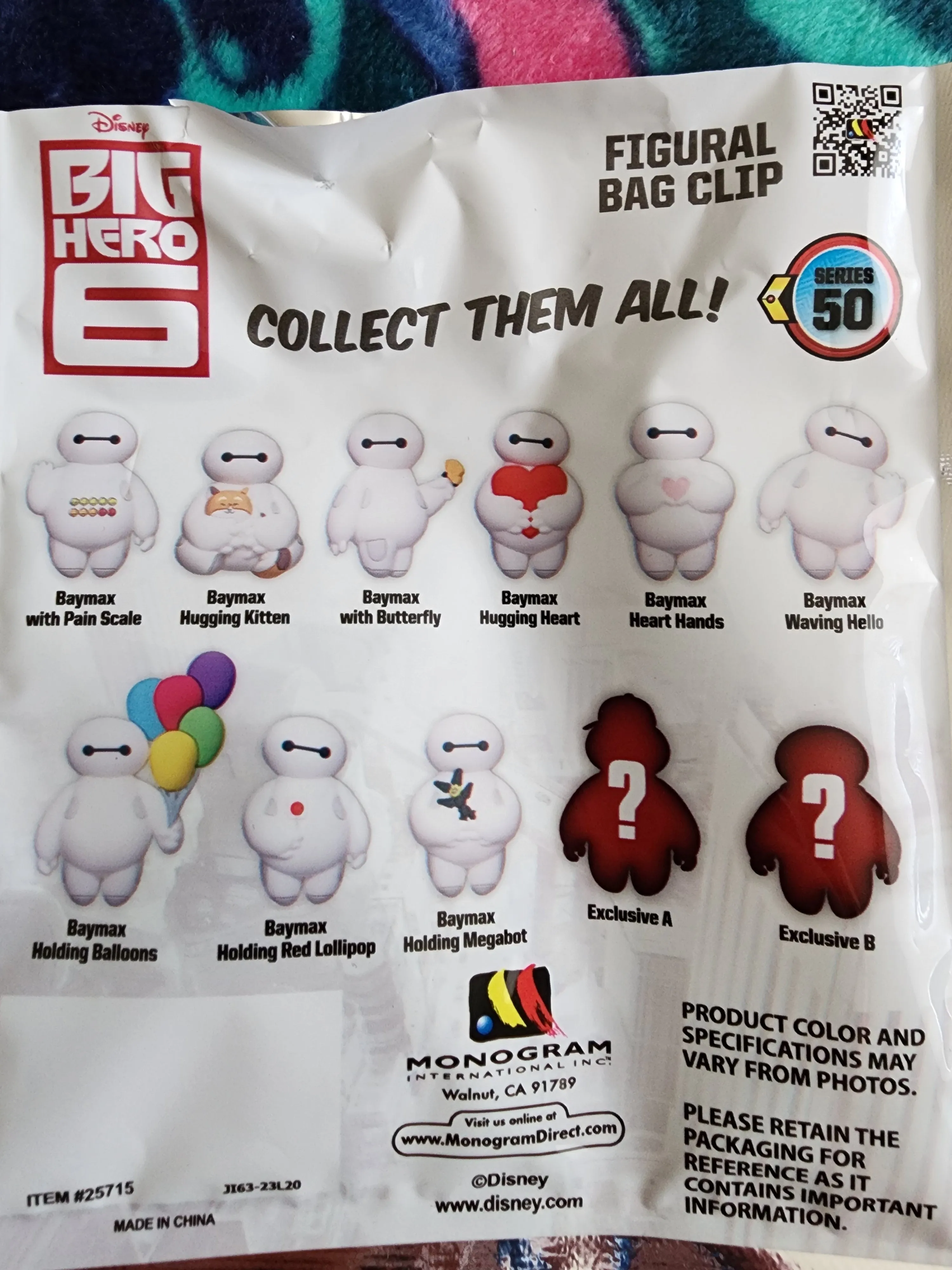 Disney Baymax Exclusive Mystery Bag Clips