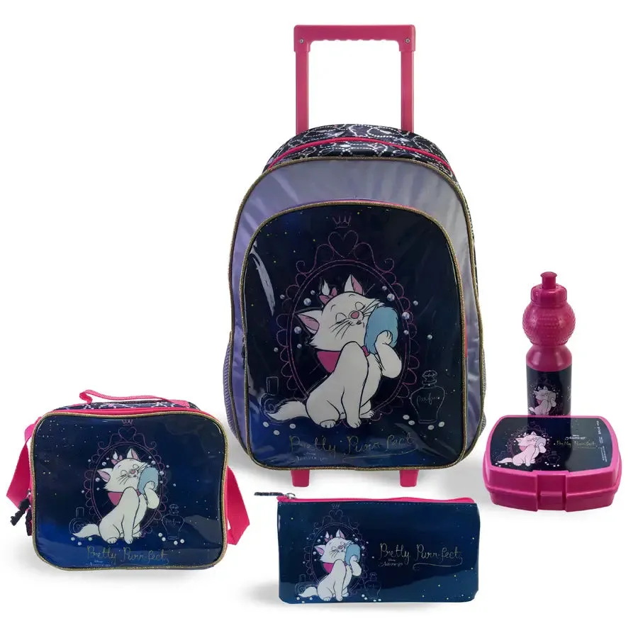 Disney Marie Pretty Puurfect 18" 5-in-1 Trolley Box Set