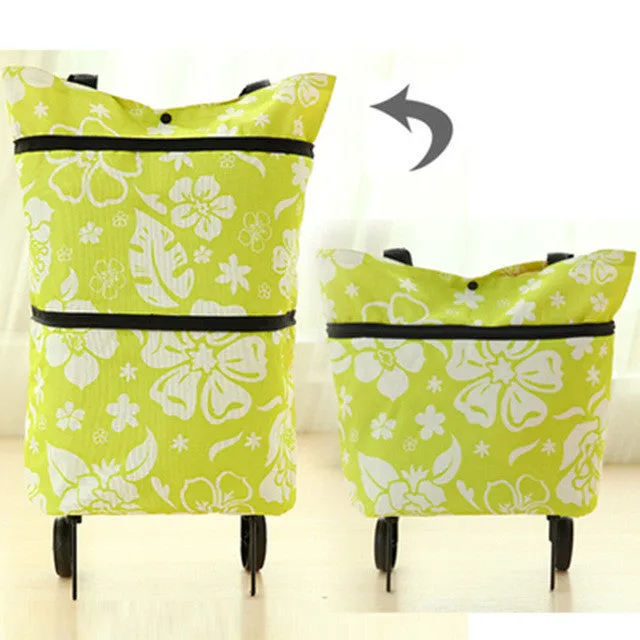 Do Not Miss Folding Shopping Bag Shopping Trolley Bag on Wheels Bags on Wheels Buy Vegetables Shopping Organizers Portable Bag