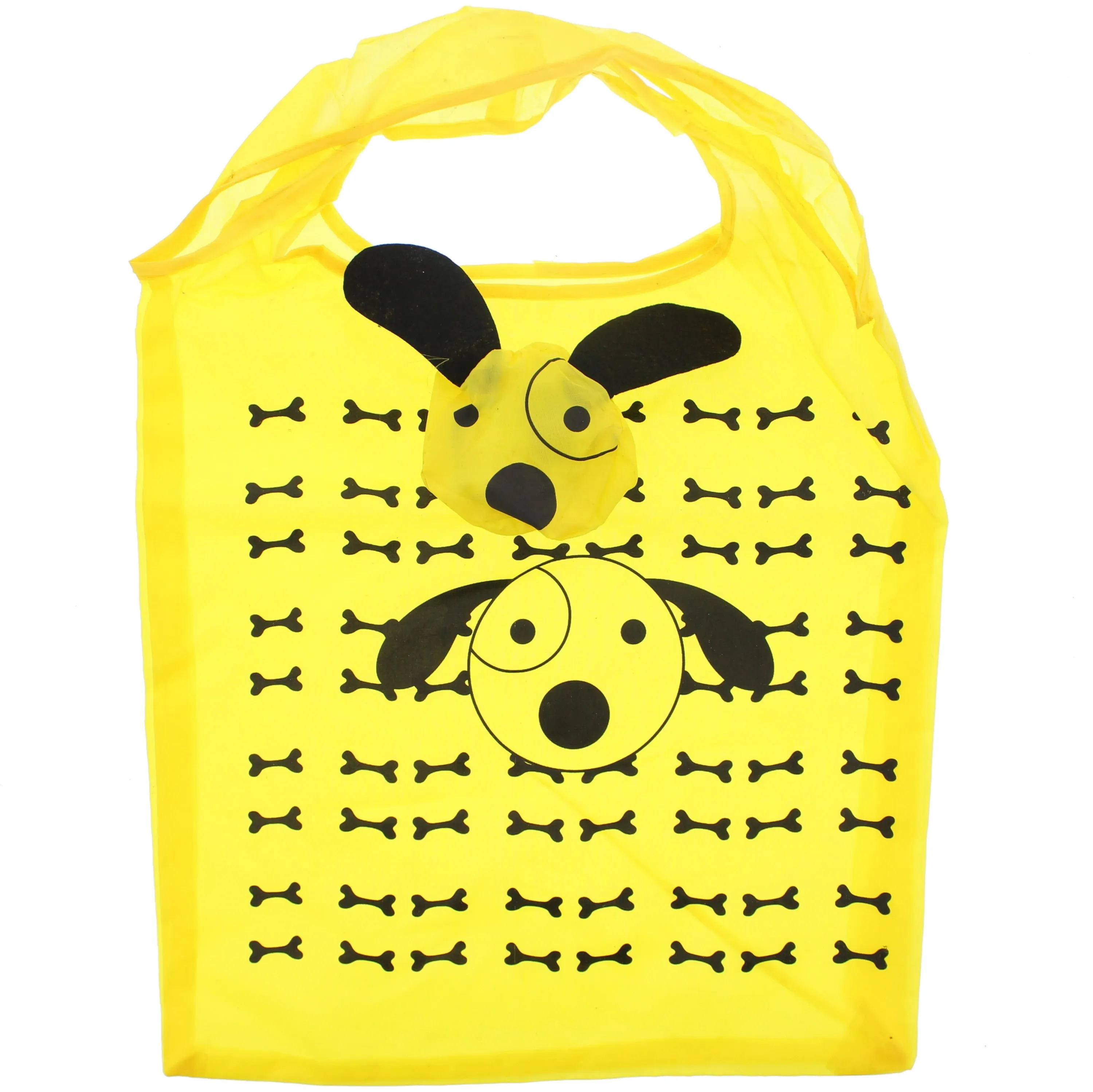 Dog Themed Shopping Bag in Dog Face Pouch