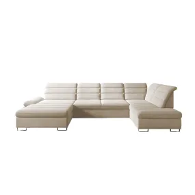 DONATELLA XL  145" x 84" x 74.5" Wide Sleeper Sectional with Storage