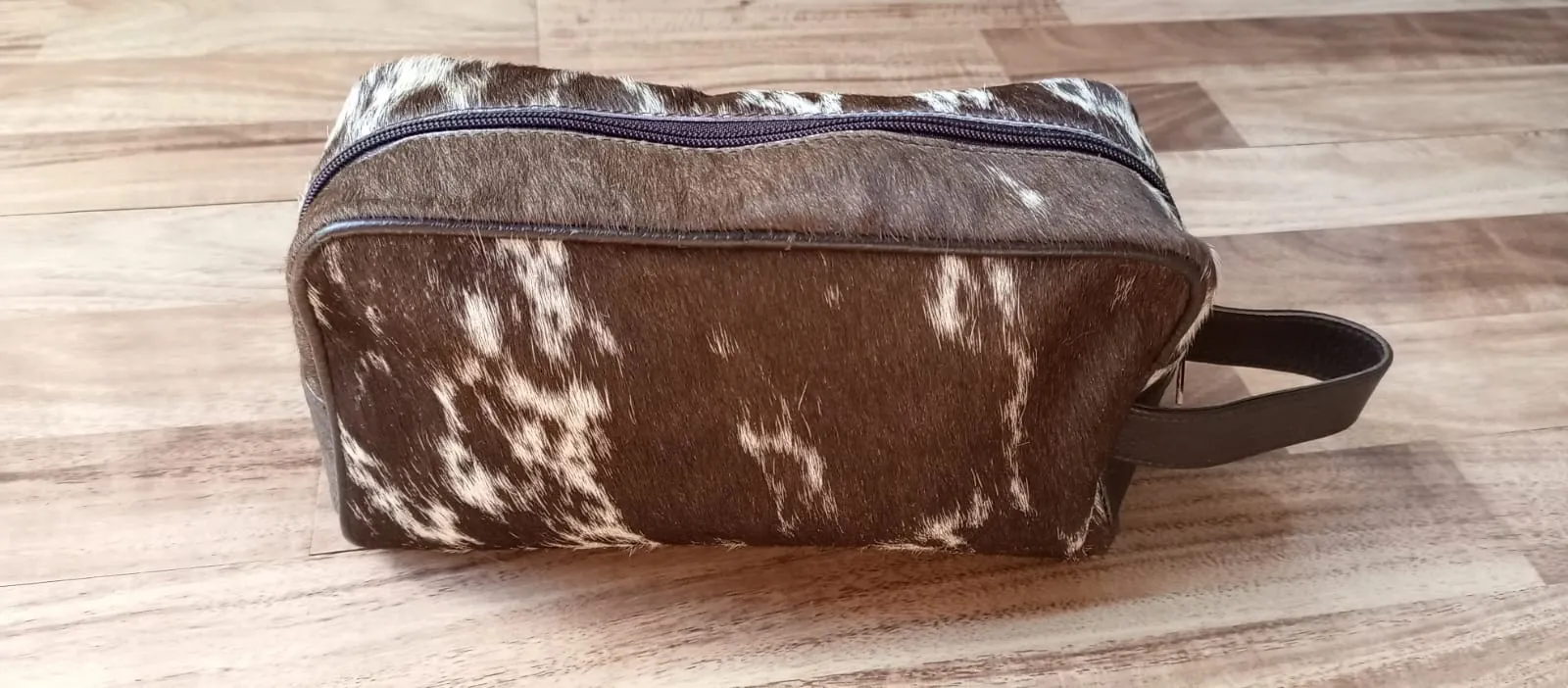 Dopp Kit Men | Cowhide Travel Toiletry Bag For Men | Brown Shaving Kit