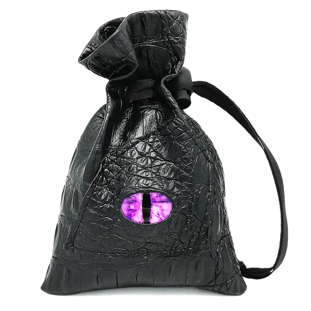 Dragon Eye Dice Bag, Purple Eye