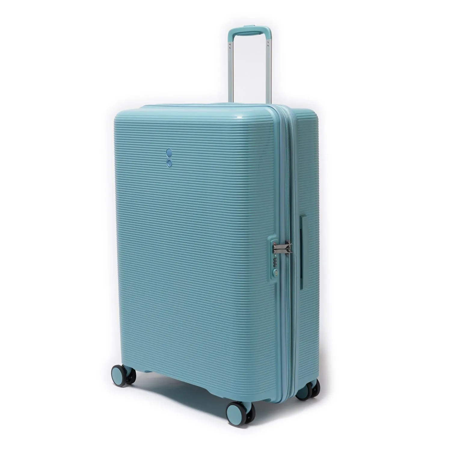 Echolac Forza 65cm Hardcase Expandable 4 Double Wheel Check-In Luggage Trolley Coastal Blue - PW005 24 Coastal Blue