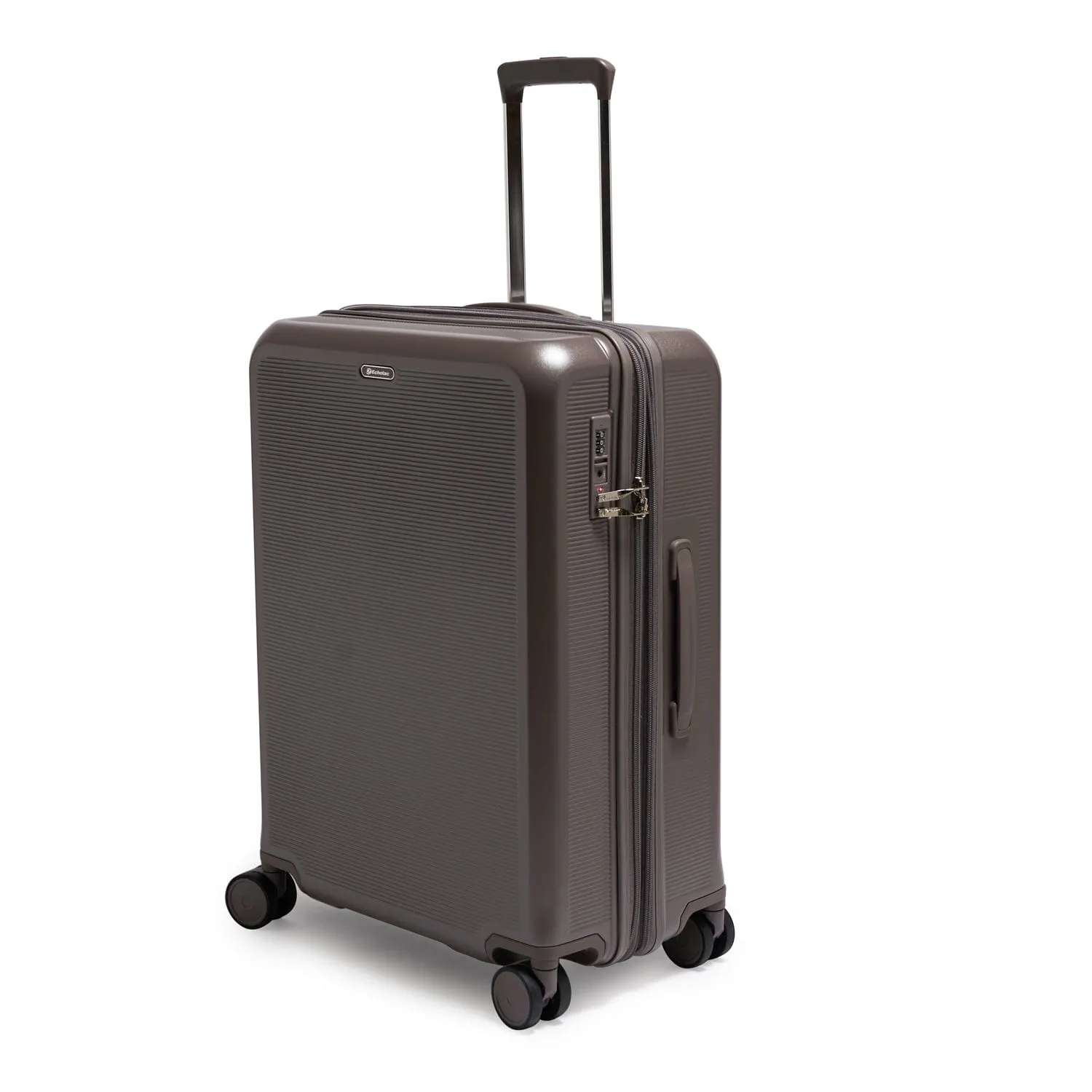 Echolac Sense 67cm Hardcase Expandable 4 Double Wheel Check-In Luggage Trolley Metallic Brown - CHT0023S -24 Metallic Brown