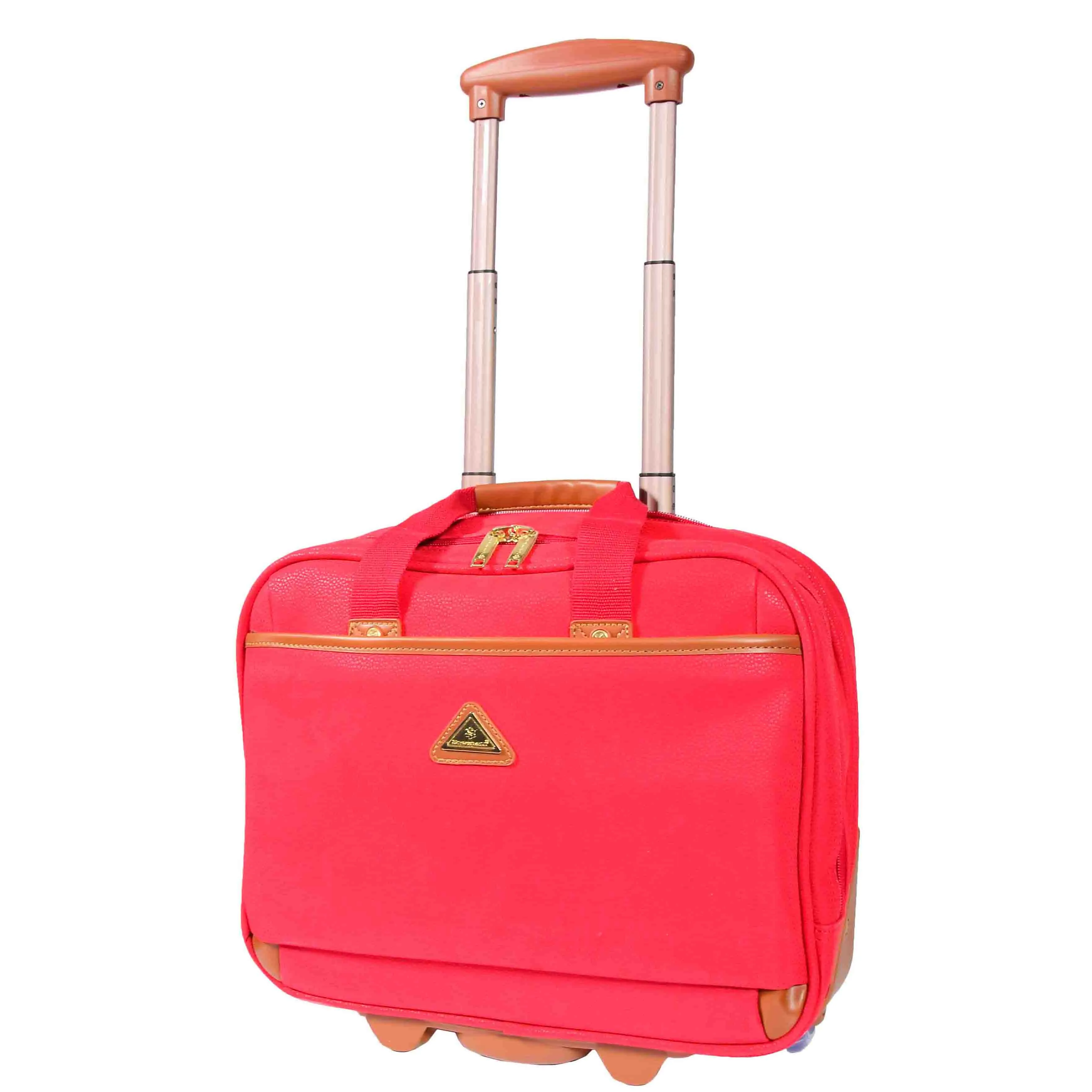 Executive Wheeled Laptop Pilot Case A04021 Red