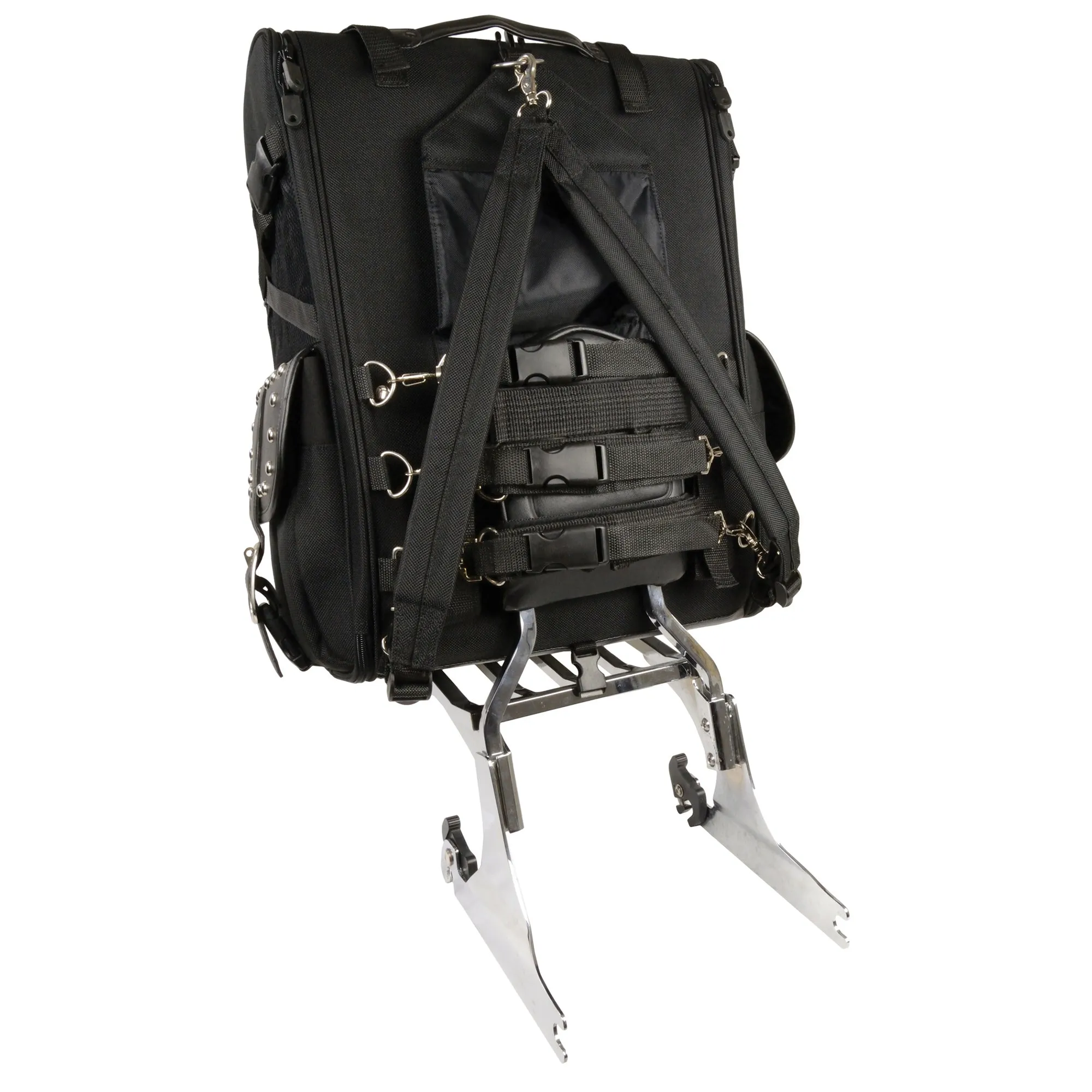 Extra Large Two Piece Studded Nylon Touring Pack (15X21X10)