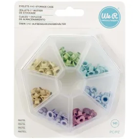 Eyelets with Storage Case, Pastel