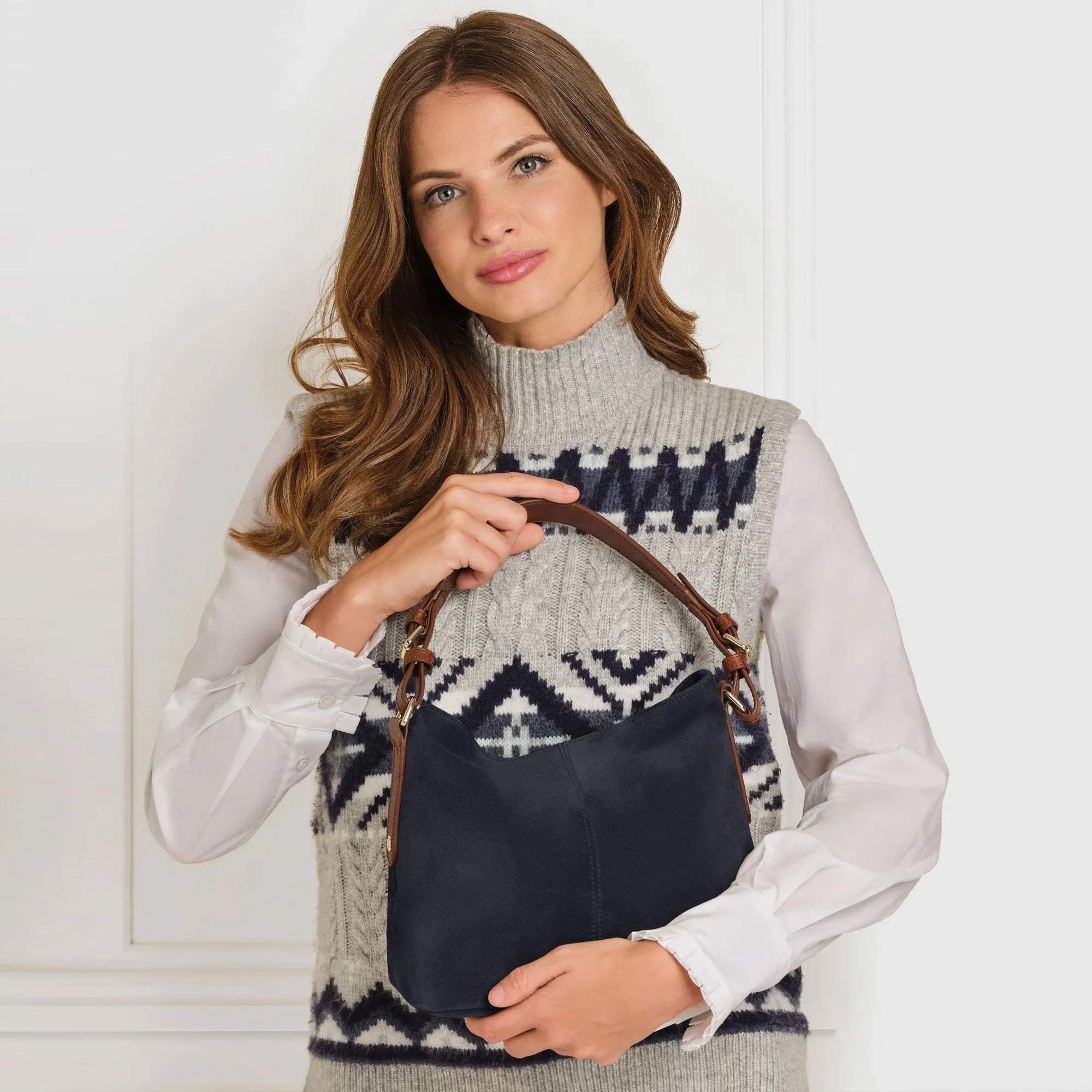 Fairfax & Favor Mini Tetbury Handbag - Navy