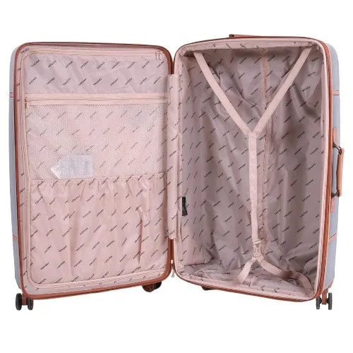 Fantana ABS With PC LICHEE Pattern 4 Wheel Spinner Trolley Case - 32" XL