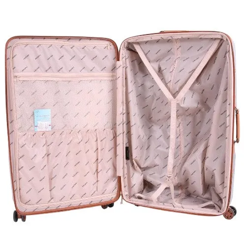 Fantana ABS With PC LICHEE Pattern 4 Wheel Spinner Trolley Case - 32" XL