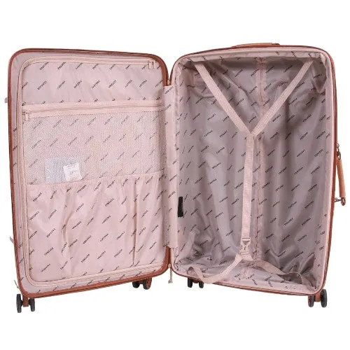 Fantana ABS With PC LICHEE Pattern 4 Wheel Spinner Trolley Case - 32" XL