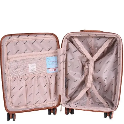 Fantana ABS With PC LICHEE Pattern 4 Wheel Spinner Trolley Case - 32" XL