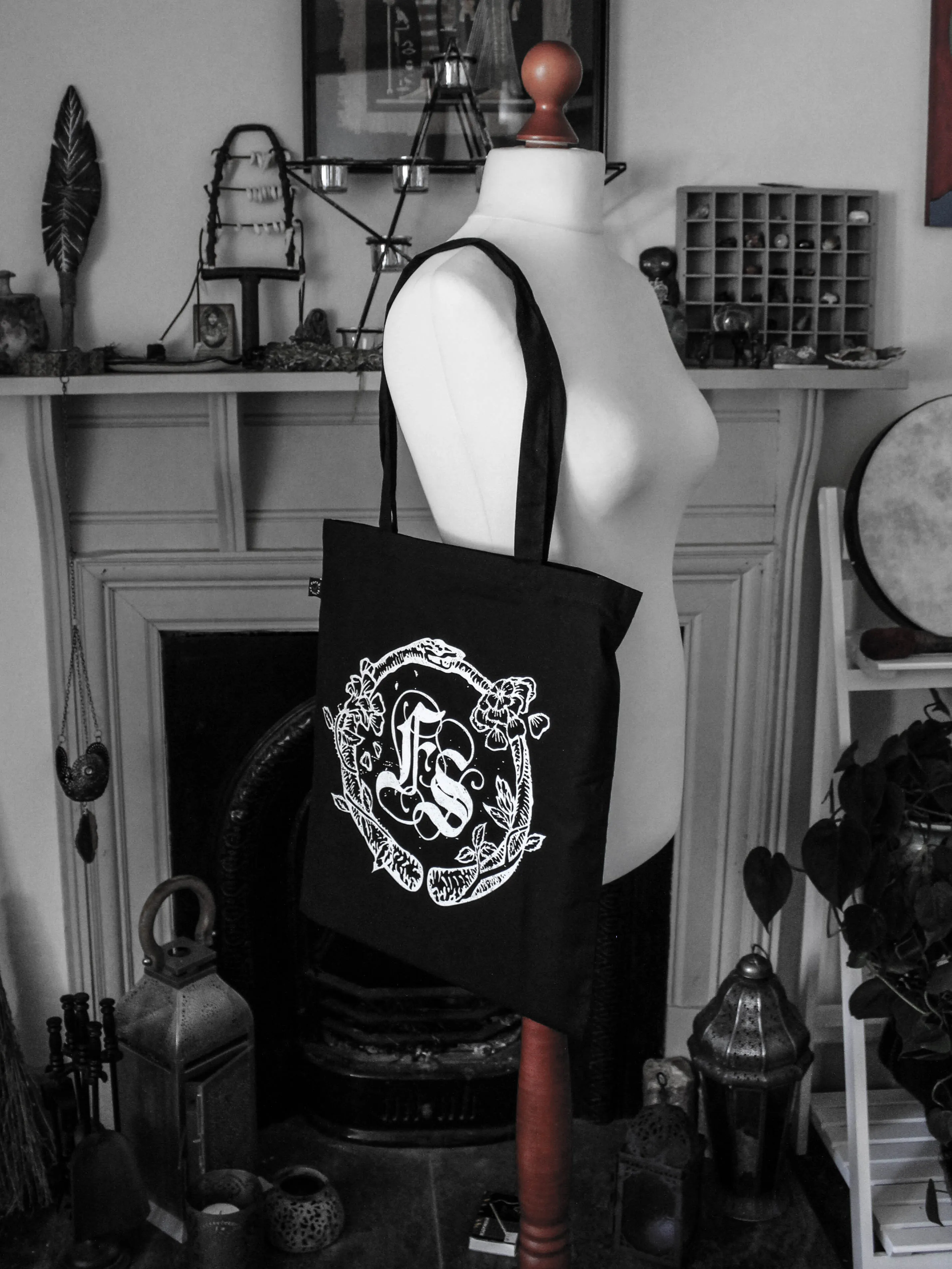 Feral Strumpet Logo Organic Shopper Tote Bag