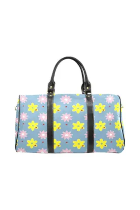 Floral Blue New Waterproof Travel Bag/Large