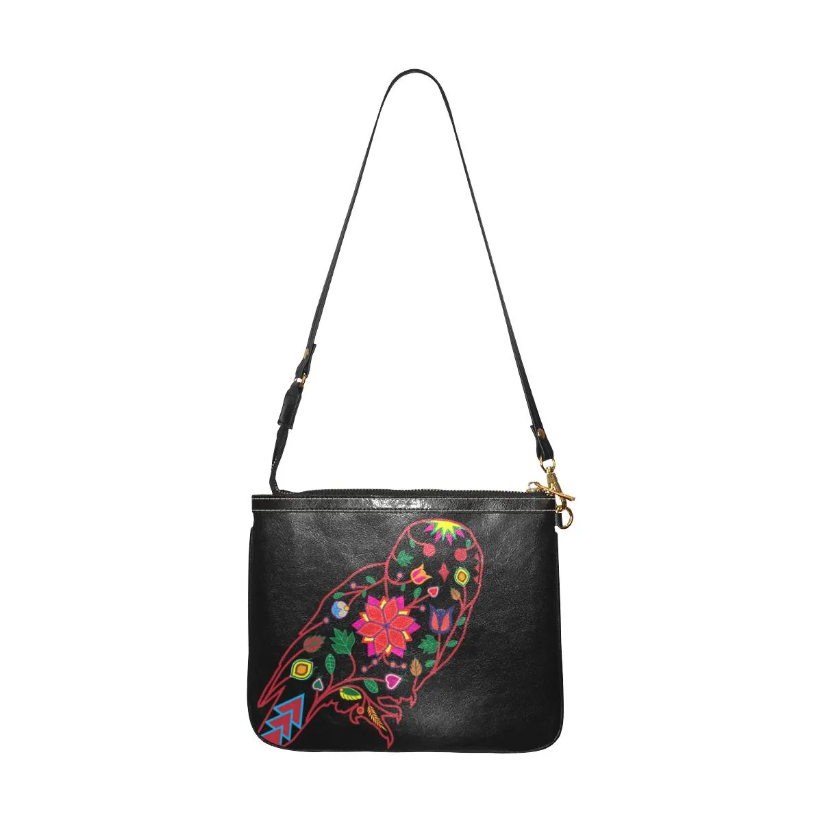 Floral Owl Small Shoulder Bag