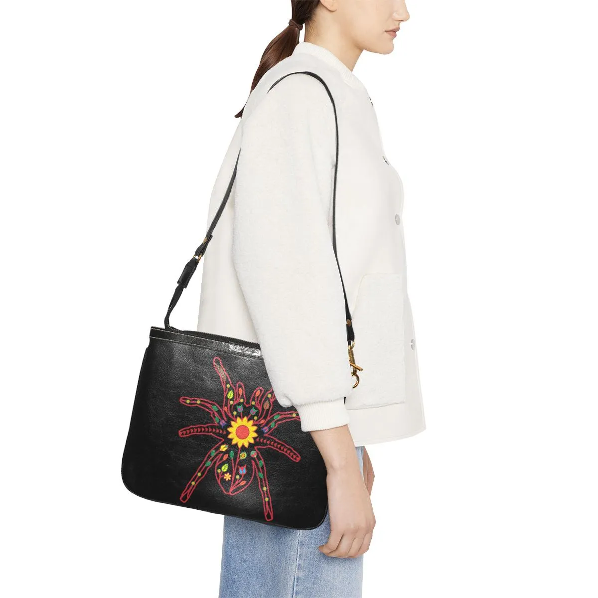 Floral Spider Small Shoulder Bag