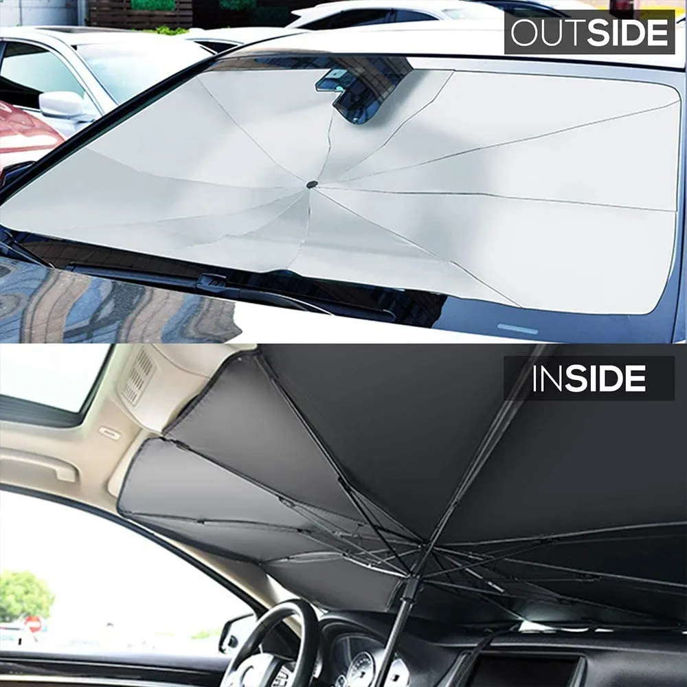 Foldable Car Windshield Sun Shade Umbrella 140x78cm