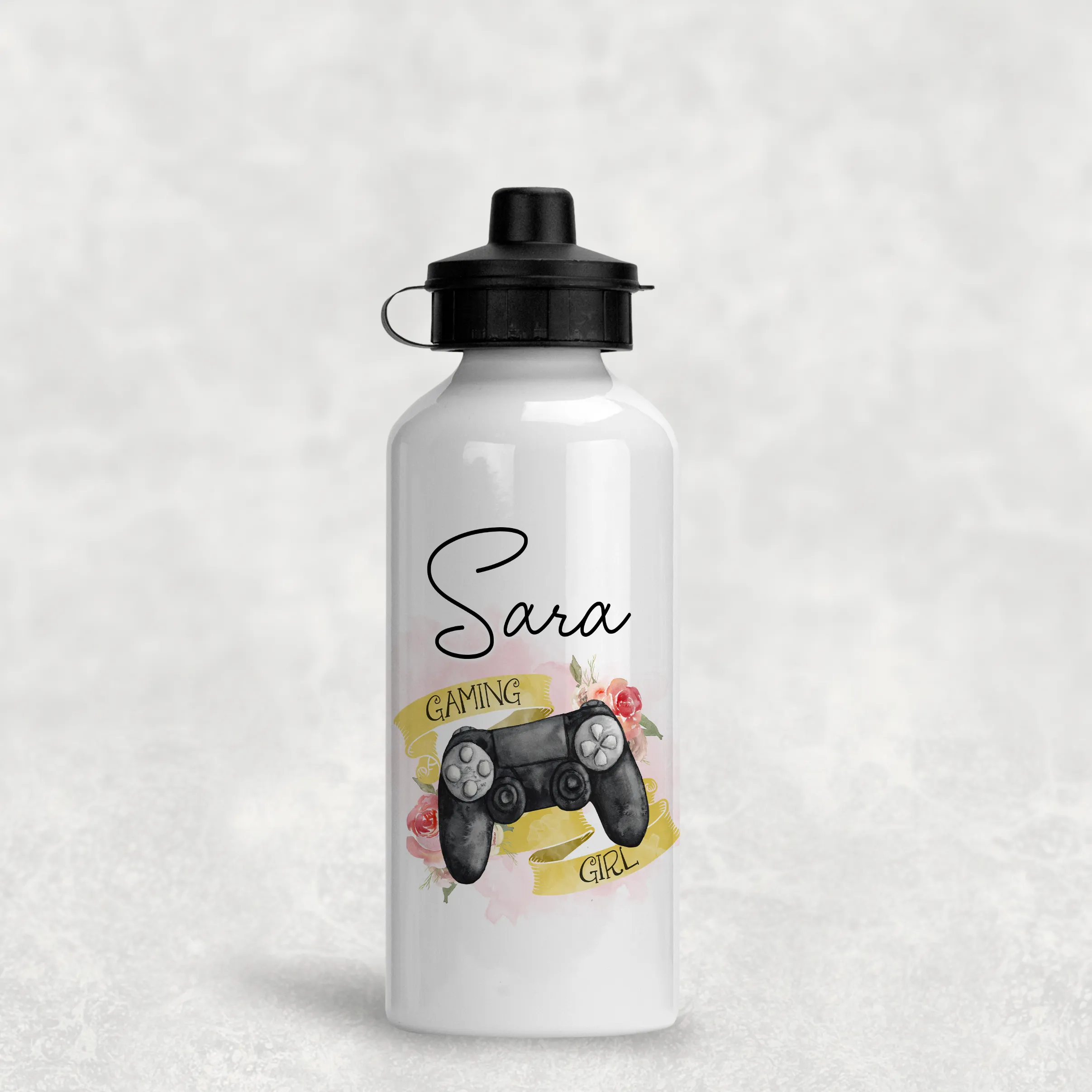 Gaming Girl Personalised Water Bottle  - 400/600ml