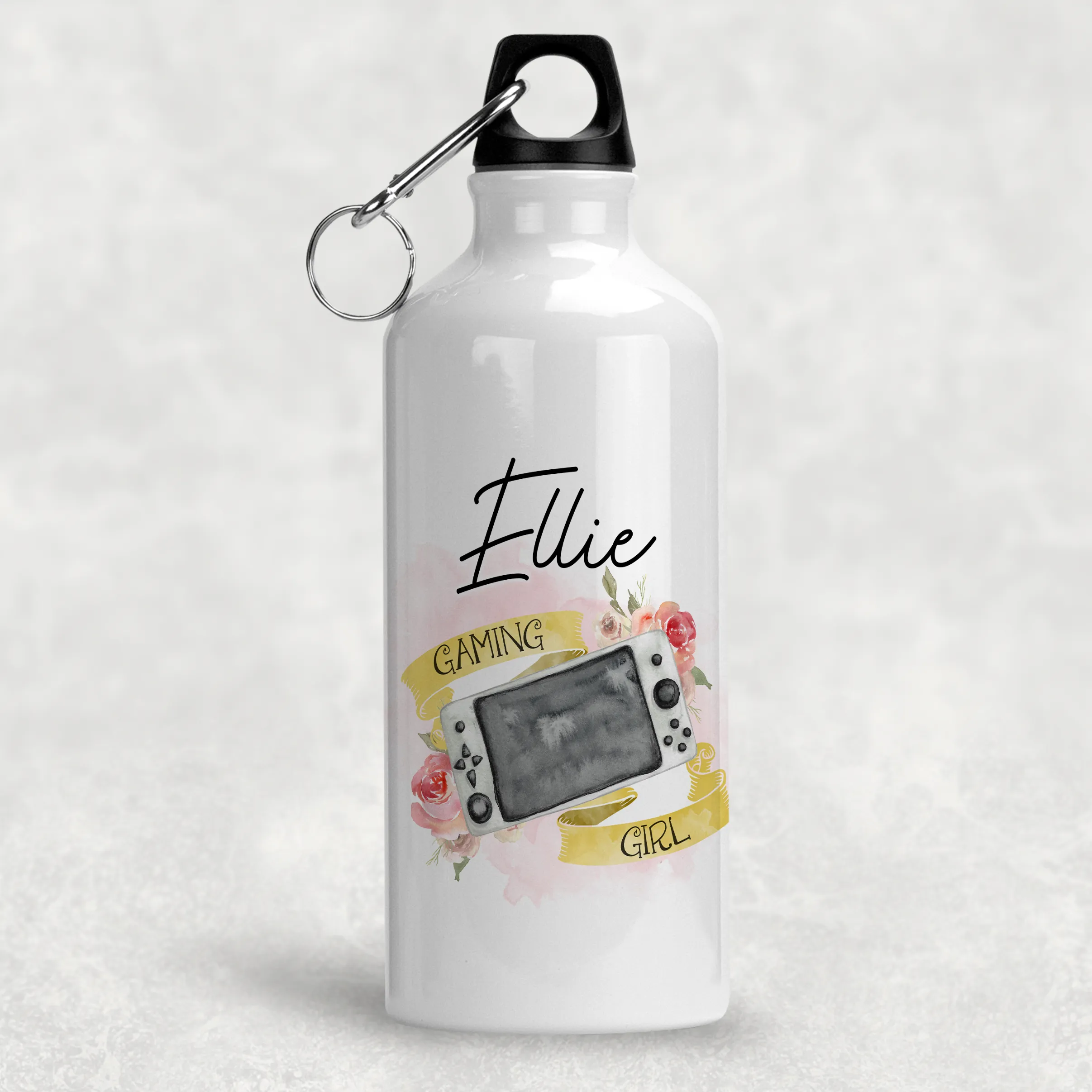 Gaming Girl Personalised Water Bottle  - 400/600ml