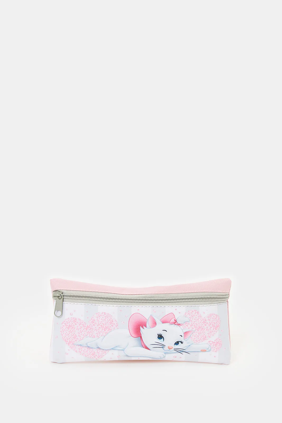 Girls Pink Marie The Cat Print Trolley Set (5 Piece)